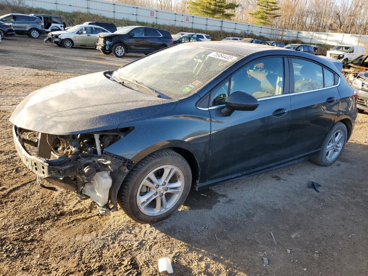 Image 1 of 2018 CHEVROLET CRUZE LT 2018 with VIN 3G1BE6SM9JS647609