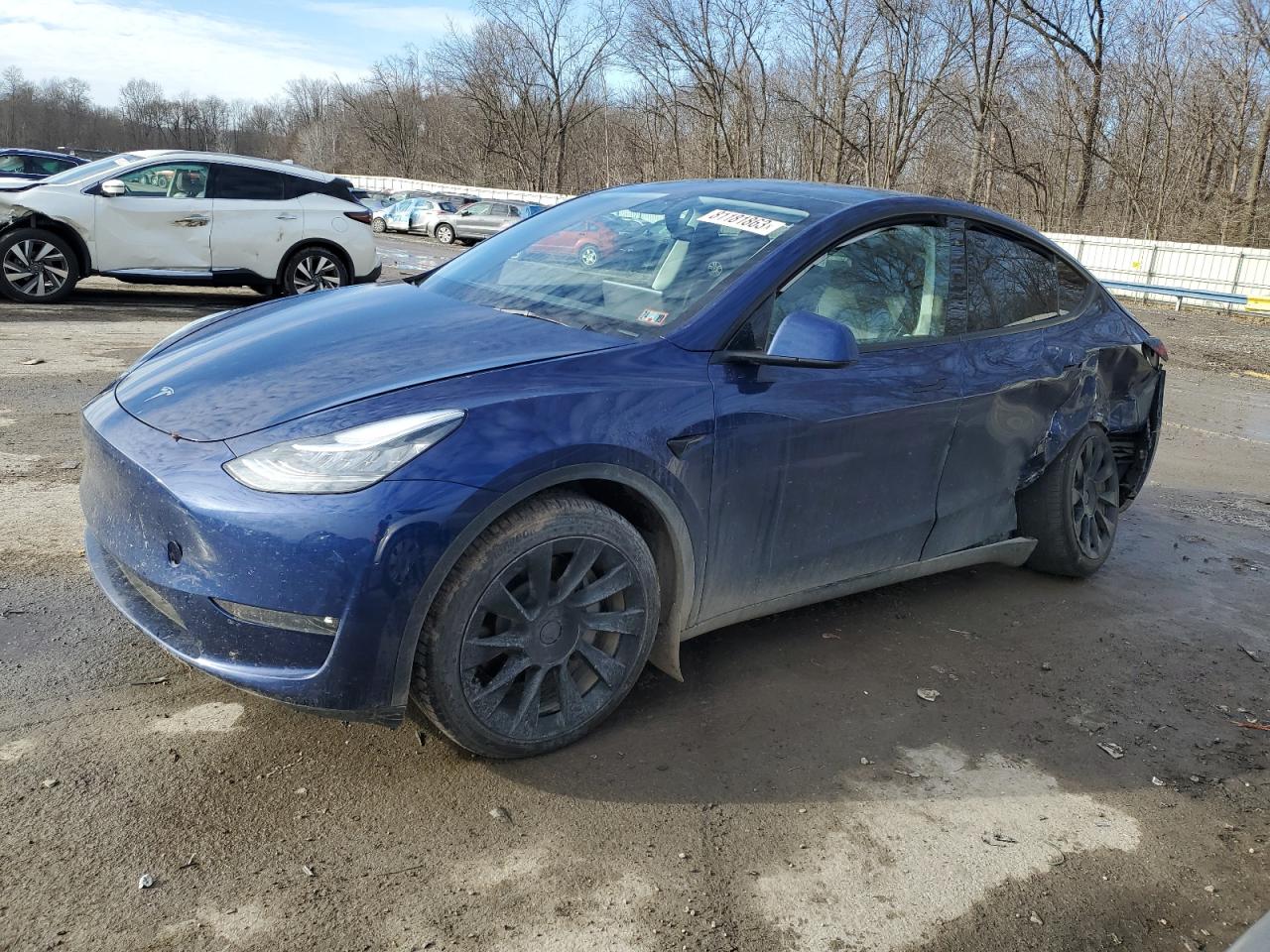 Изображение 1 2021 TESLA MODEL Y  2021 с VIN 5YJYGDEE0MF242109