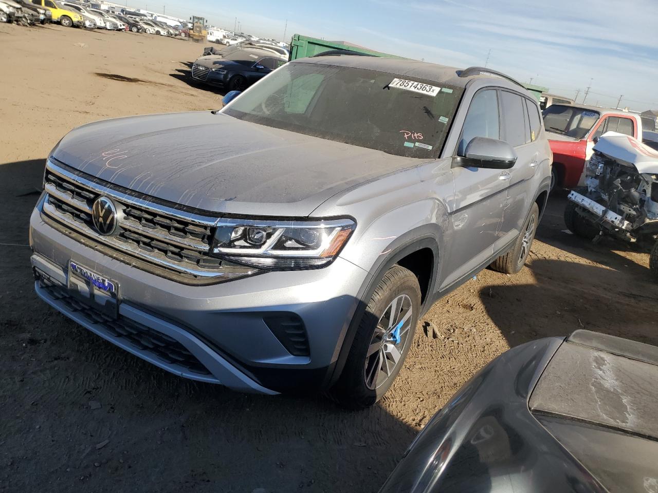 Image 1 of 2022 VOLKSWAGEN ATLAS SE 2022 with VIN 1V2LP2CA8NC556294