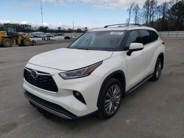 Image 1 of 2021 TOYOTA HIGHLANDER PLATINUM 2021 with VIN 5TDFZRBH5MS087727