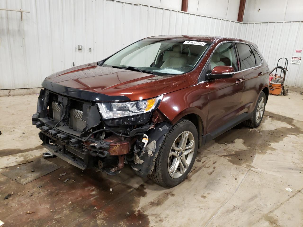 Image 1 of 2015 FORD EDGE TITANIUM 2015 with VIN 2FMTK4K80FBB54051