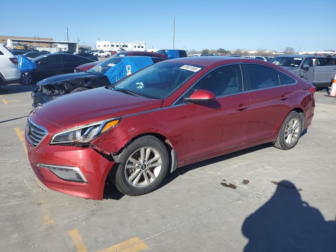 Image 1 of 2015 HYUNDAI SONATA SE 2015 with VIN 5NPE24AF3FH184002