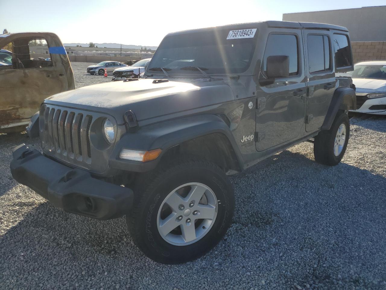 Image 1 of 2018 JEEP WRANGLER UNLIMITED SPORT 2018 with VIN 1C4HJXDN1JW283294