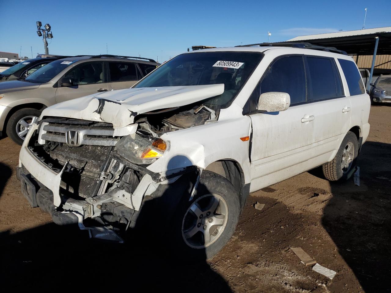 Image 1 of 2006 HONDA PILOT EX 2006 with VIN 2HKYF18586H512723