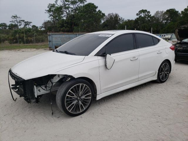 Image 1 of 2018 HYUNDAI ELANTRA SPORT 2018 with VIN KMHD04LB9JU476288