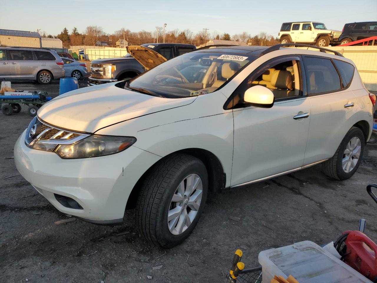 Image 1 of 2011 NISSAN MURANO S 2011 with VIN JN8AZ1MW6BW179969