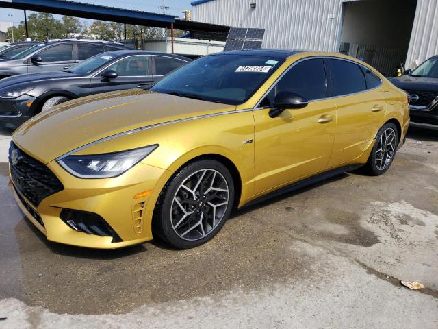 Image 1 of 2021 HYUNDAI SONATA N LINE 2021 with VIN 5NPEK4JC9MH132327