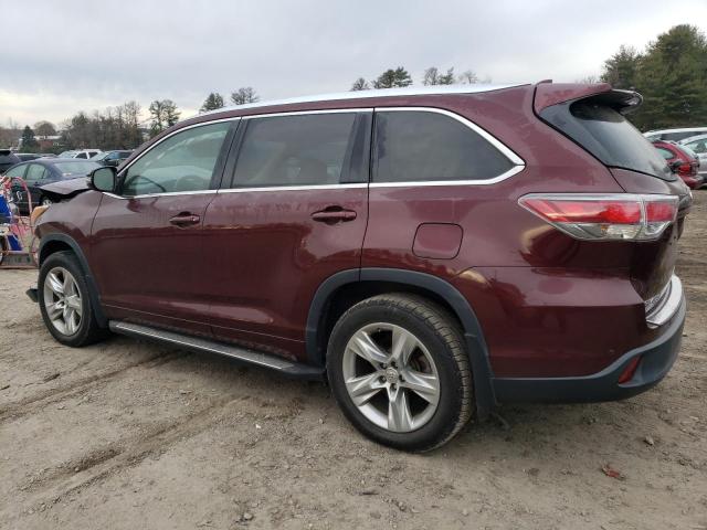 Image 2 of 2015 TOYOTA HIGHLANDER LIMITED 2015 with VIN 5TDDKRFH2FS129991