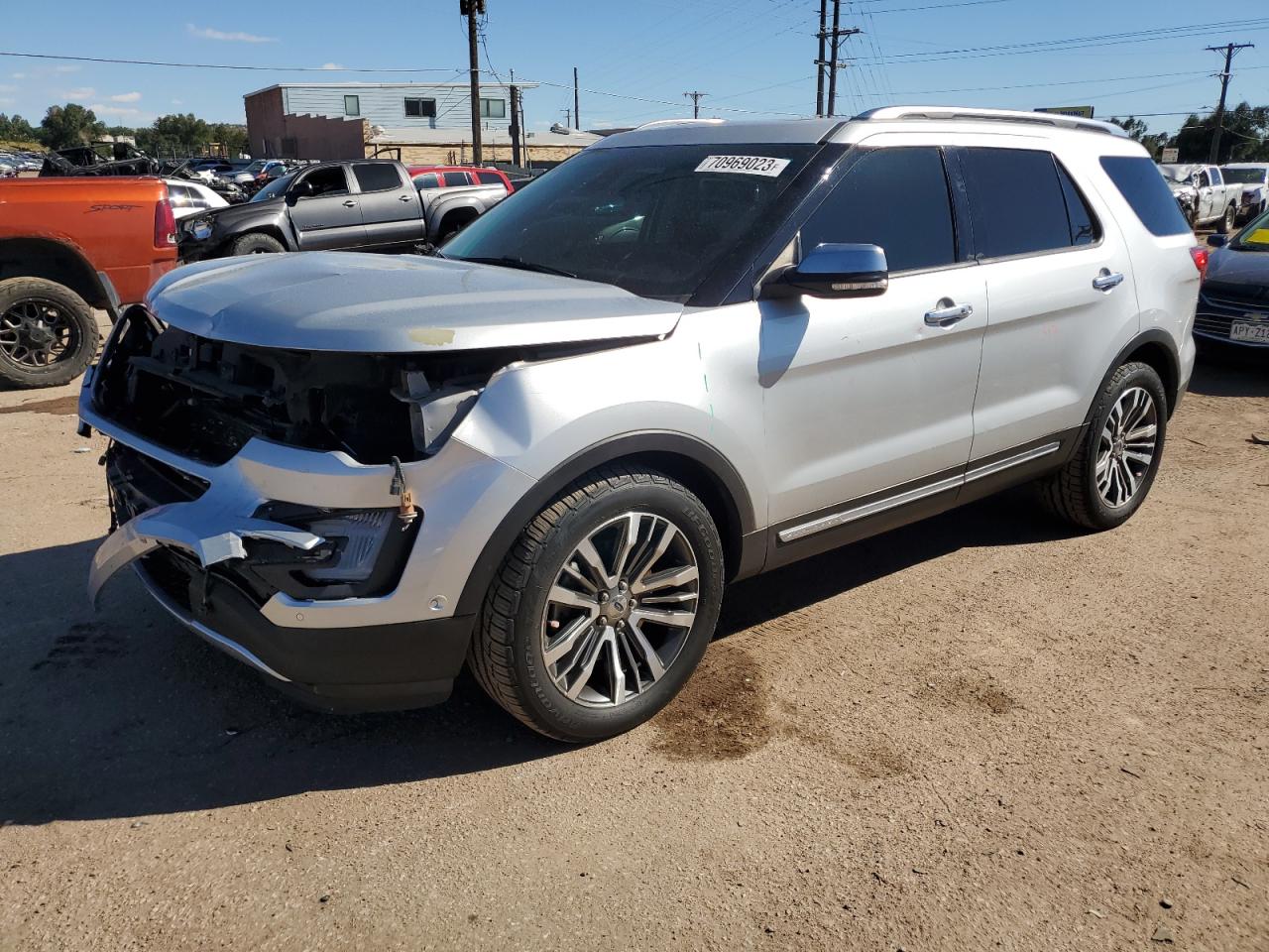 Image 1 of 2016 FORD EXPLORER PLATINUM 2016 with VIN 1FM5K8HT3GGC86565
