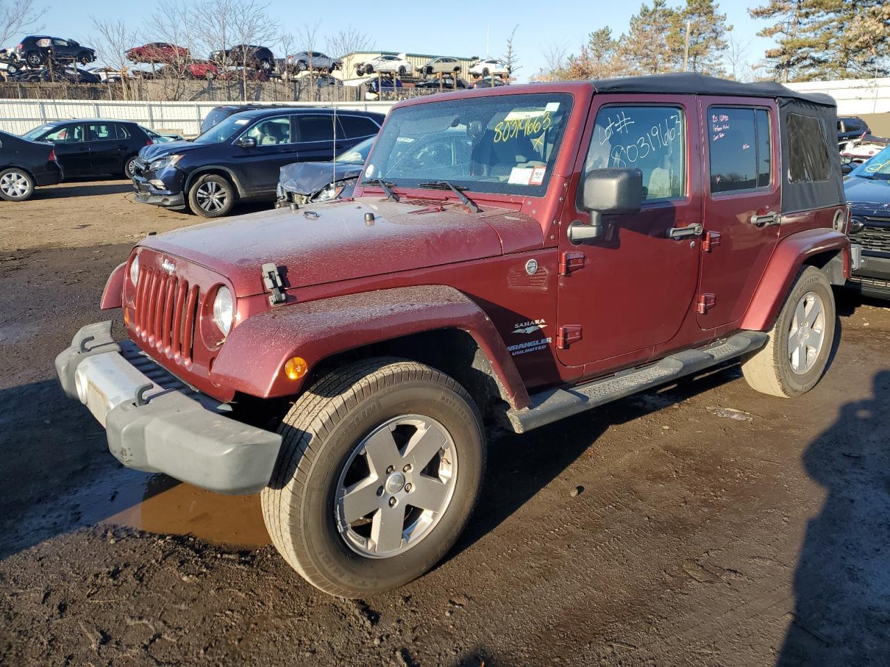 Image 1 of 2010 JEEP WRANGLER UNLIMITED SAHARA 2010 with VIN 1J4BA5H13AL131949