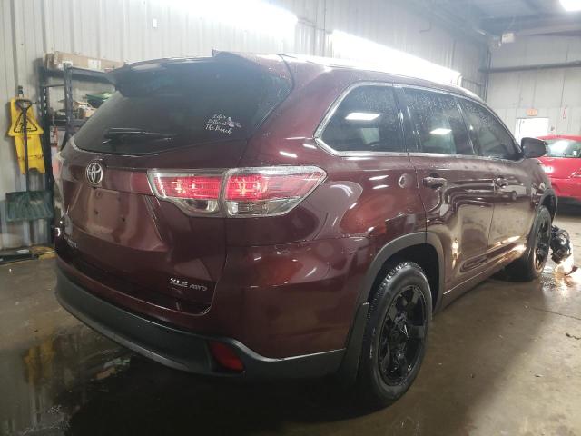 Obraz 3 z 2015 TOYOTA HIGHLANDER XLE 2015 z VIN 5TDJKRFH8FS221237