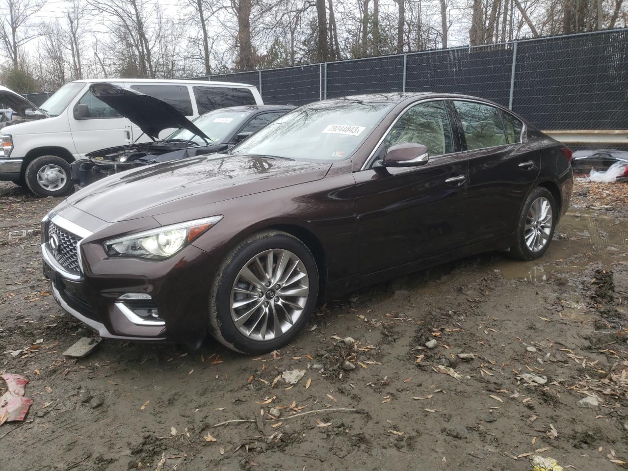 Image 1 of 2019 INFINITI Q50 LUXE 2019 with VIN JN1EV7AR8KM553801