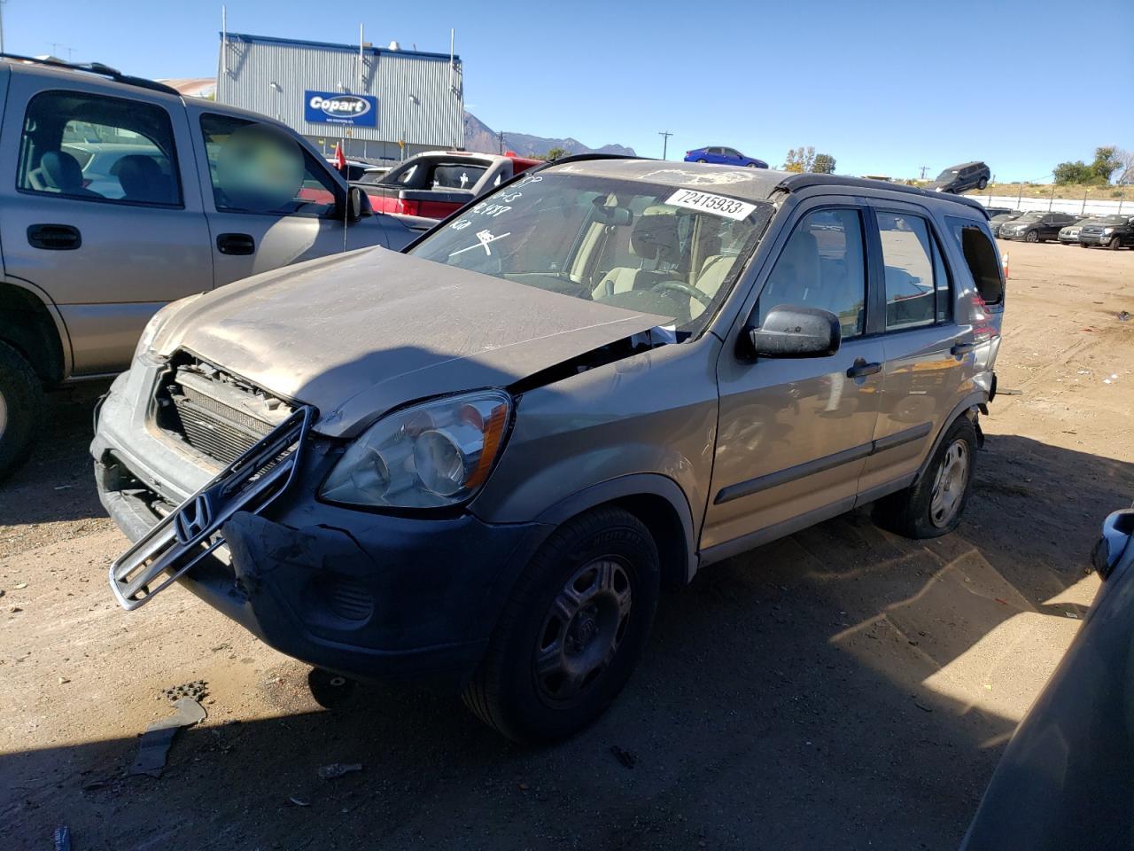Изображение 1 2006 HONDA CR-V LX 2006 с VIN JHLRD68576C028774