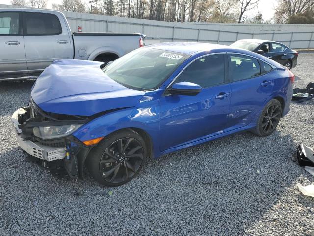 Image 1 of 2019 HONDA CIVIC SPORT 2019 with VIN 19XFC2F80KE001704