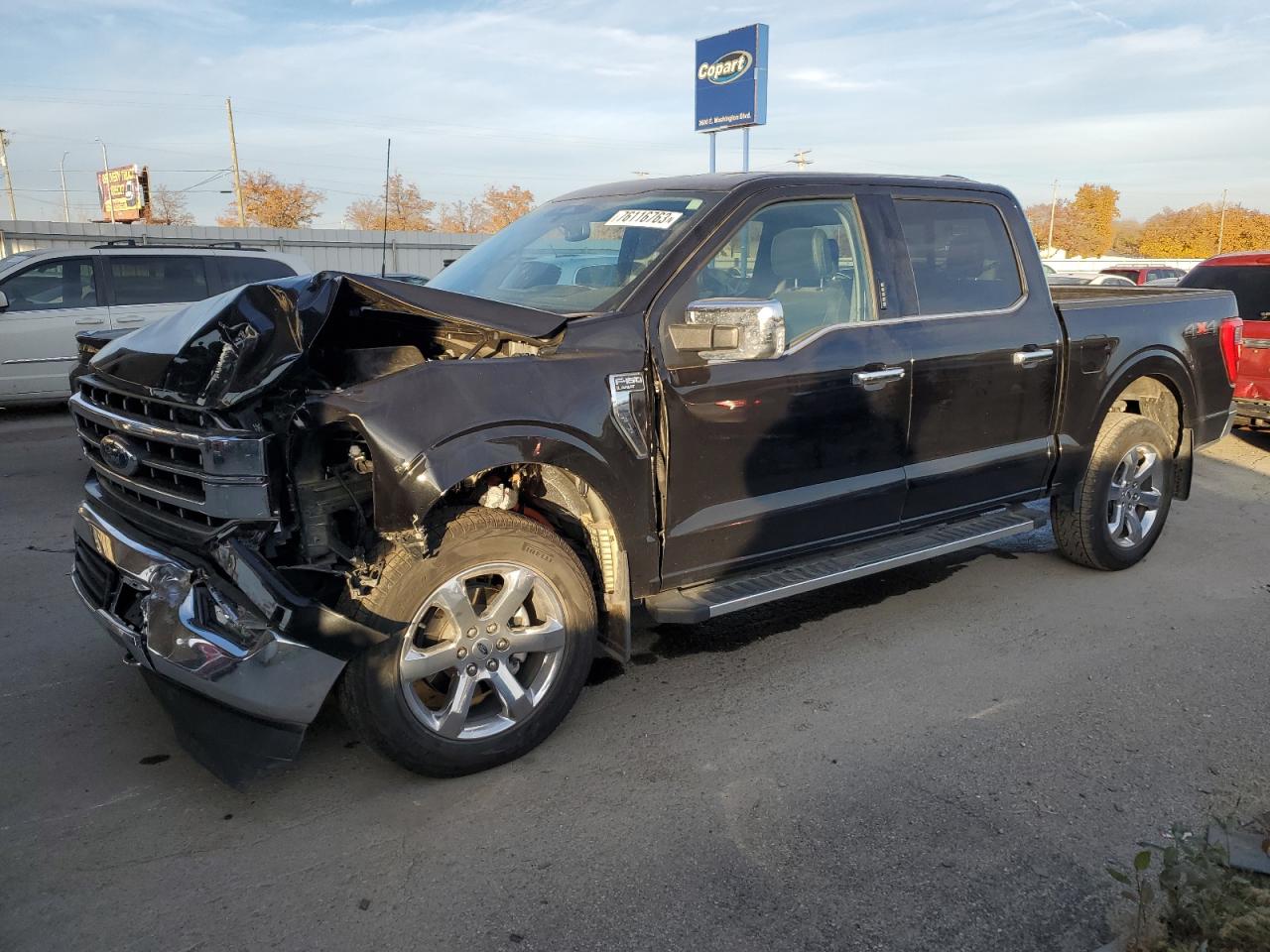 Image 1 of 2022 FORD F150 SUPERCREW 2022 with VIN 1FTFW1E52NKE46553