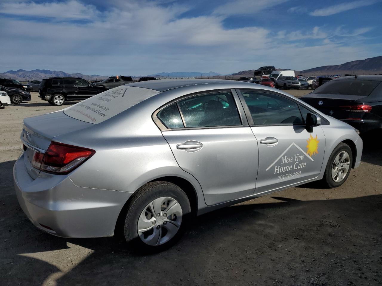 Image 3 of 2014 HONDA CIVIC LX 2014 with VIN 2HGFB2F53EH506235