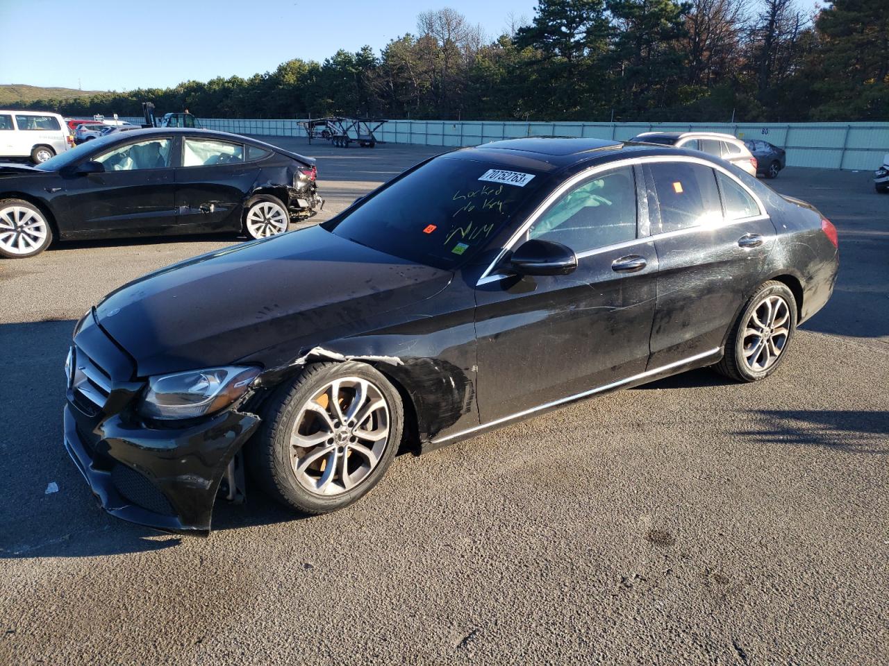 Image 1 of 2018 MERCEDES-BENZ C 300 4MATIC 2018 with VIN 55SWF4KB6JU247085