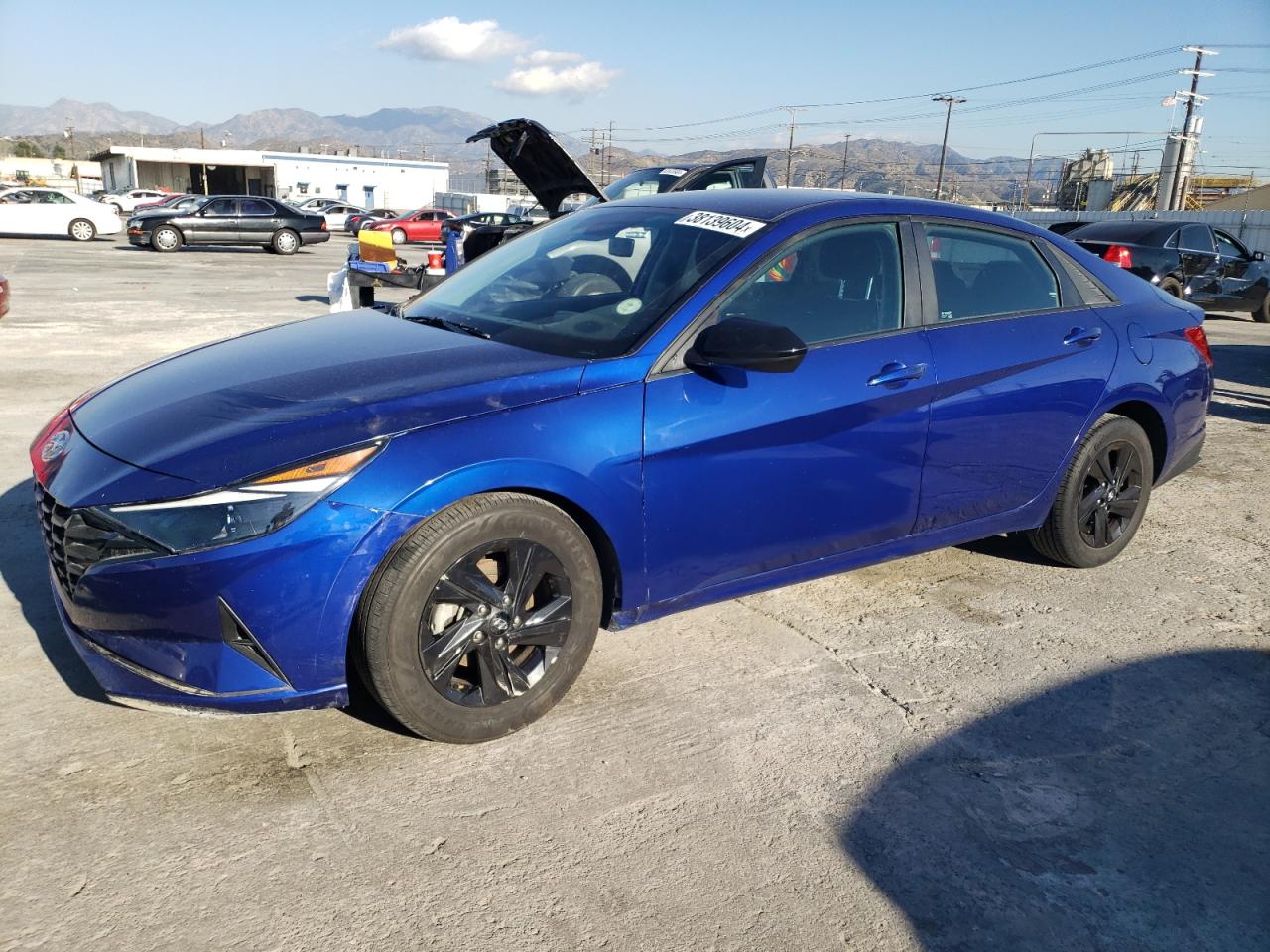 Image 1 of 2021 HYUNDAI ELANTRA SEL 2021 with VIN KMHLS4AGXMU181421