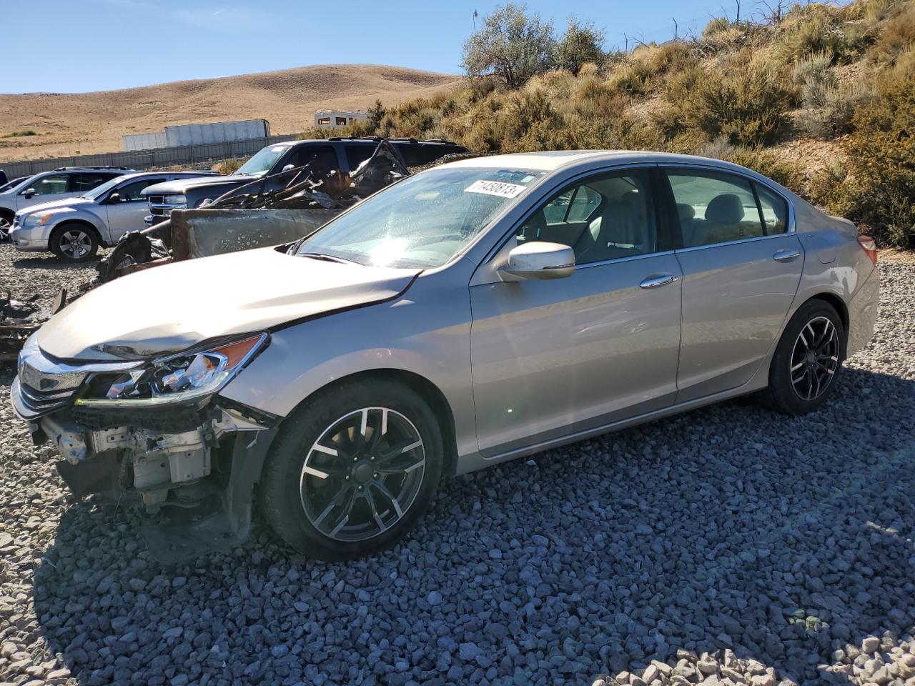 Image 1 of 2016 HONDA ACCORD EXL 2016 with VIN 1HGCR3F83GA000355