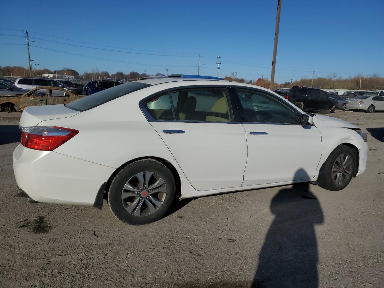 Image 3 of 2013 HONDA ACCORD LX 2013 with VIN JHMCR2F31DC000351