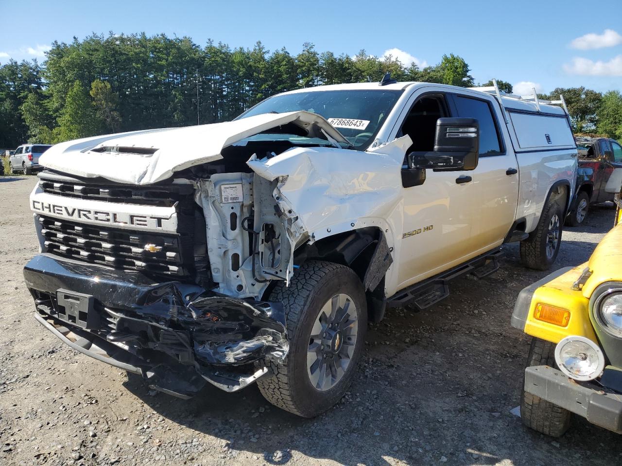 Image 1 of 2022 CHEVROLET SILVERADO K2500 CUSTOM 2022 with VIN 1GC4YME74NF197024
