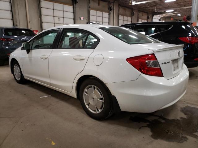 Image 2 of 2012 HONDA CIVIC HF 2012 with VIN 2HGFB2F62CH322846