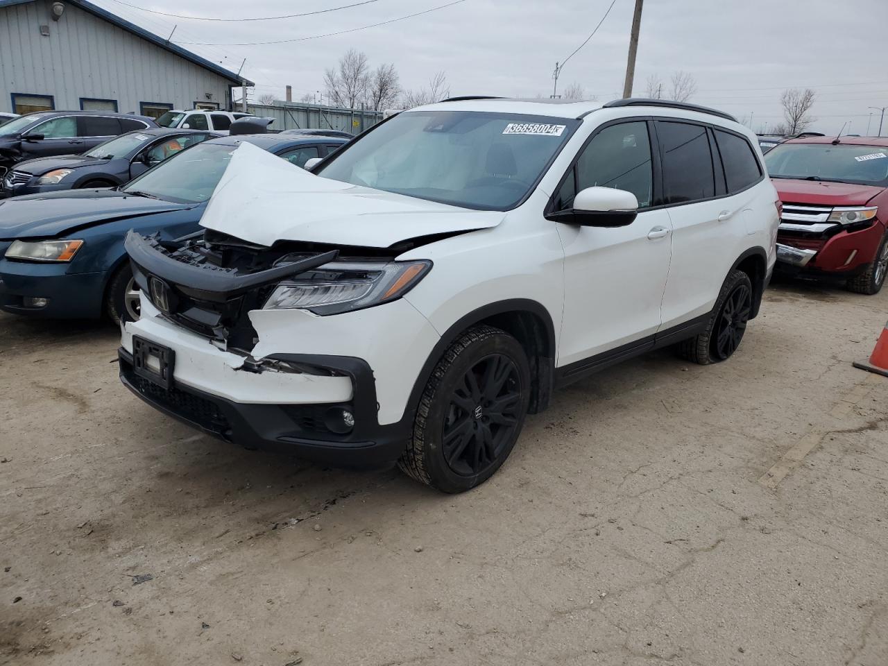 Image 1 of 2021 HONDA PILOT BLACK 2021 with VIN 5FNYF6H77MB087165