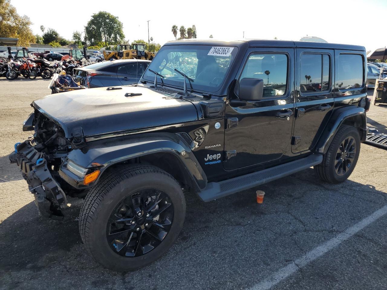 Image 1 of 2022 JEEP WRANGLER UNLIMITED SAHARA 4XE 2022 with VIN 1C4JJXP68NW229986
