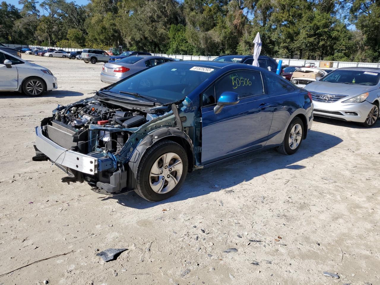 Image 1 of 2013 HONDA CIVIC LX 2013 with VIN 2HGFG3B57DH506198