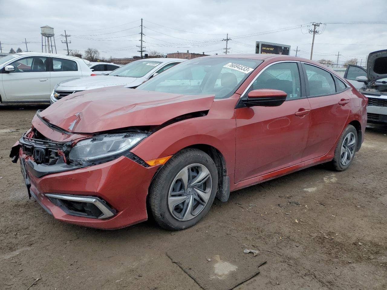 Image 1 of 2021 HONDA CIVIC LX 2021 with VIN 2HGFC2F61MH533048