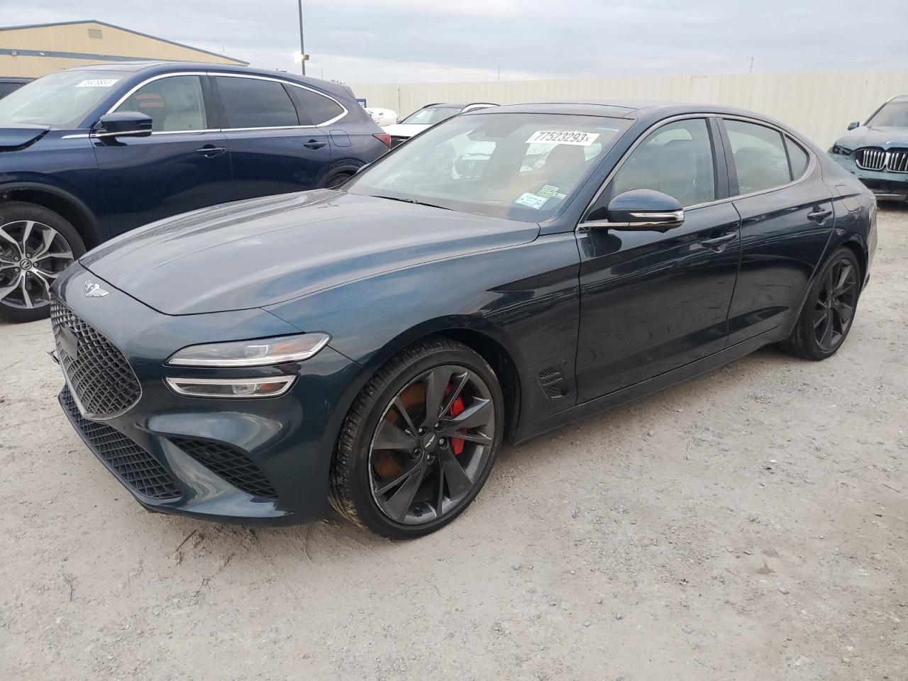 Image 1 of Genesis G70 Base 2022 with VIN KMTG54TE6NU098953