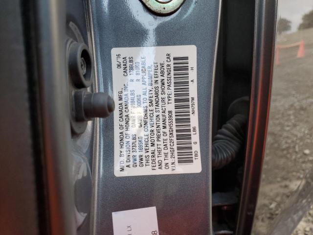Obraz 3 z 2016 HONDA CIVIC LX 2016 z VIN 2HGFC2F5XGH553908