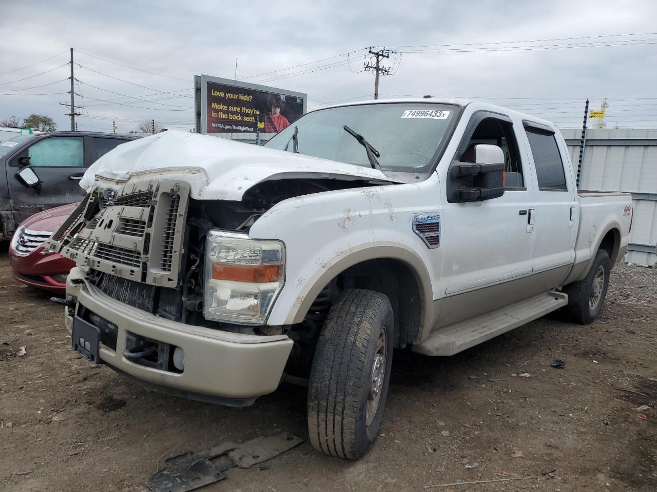 Image 1 of 2008 FORD F250 SUPER DUTY 2008 with VIN 1FTSW21R88EA05154