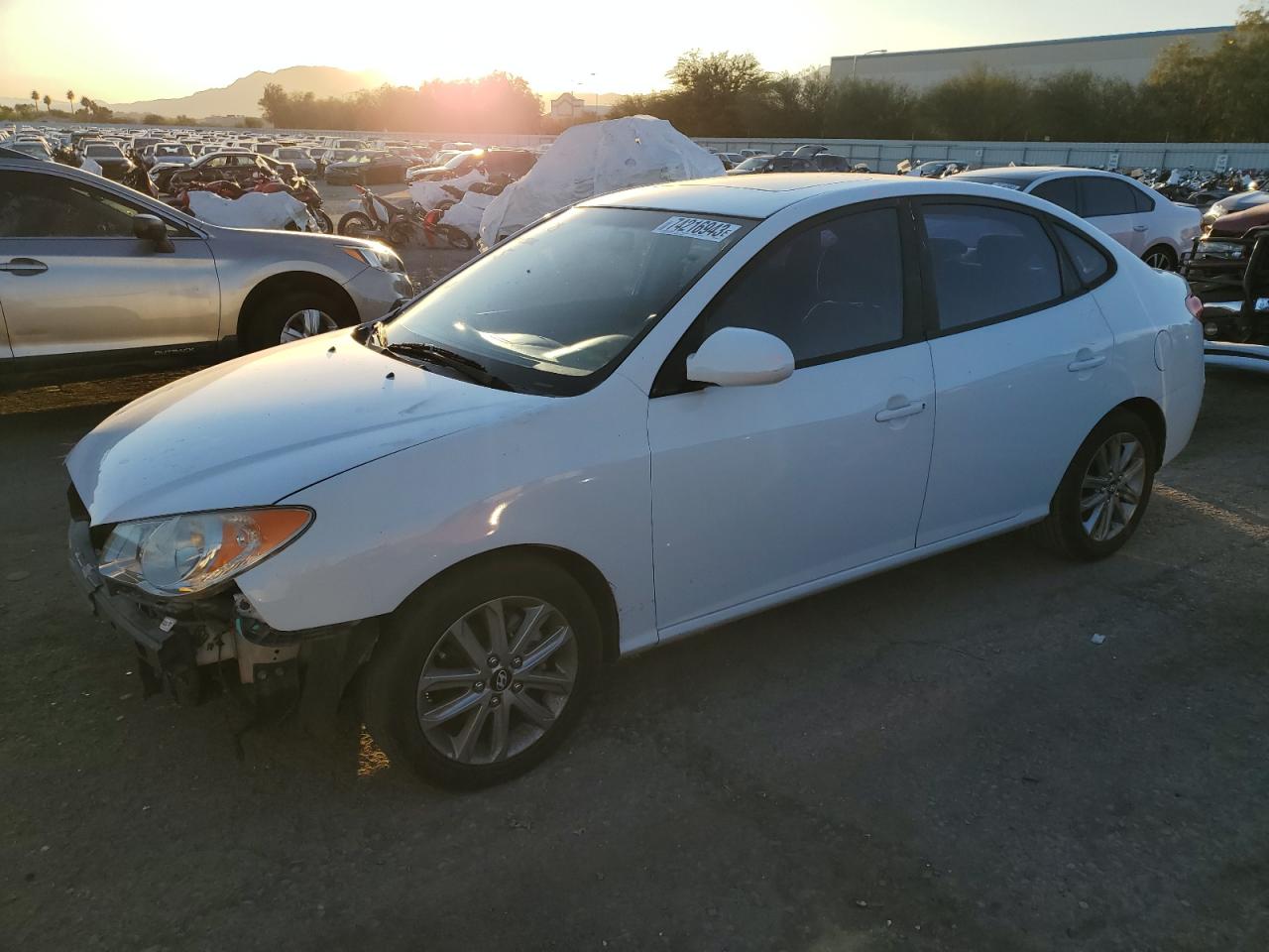 Image 1 of 2010 HYUNDAI ELANTRA BLUE 2010 with VIN KMHDU4AD8AU064971