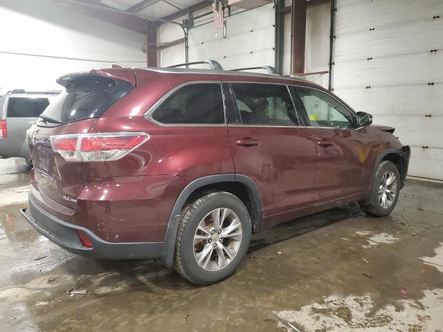 Image 3 of 2015 TOYOTA HIGHLANDER XLE 2015 with VIN 5TDJKRFH8FS077026