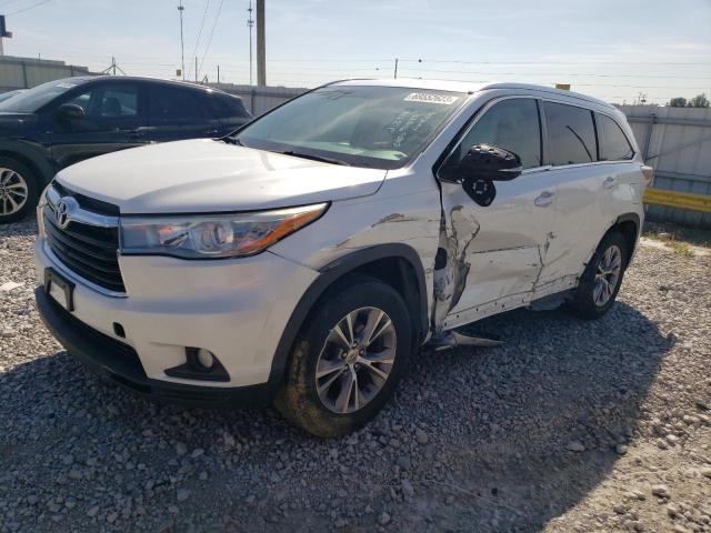 Image 1 of 2015 TOYOTA HIGHLANDER XLE 2015 with VIN 5TDKKRFH4FS069686