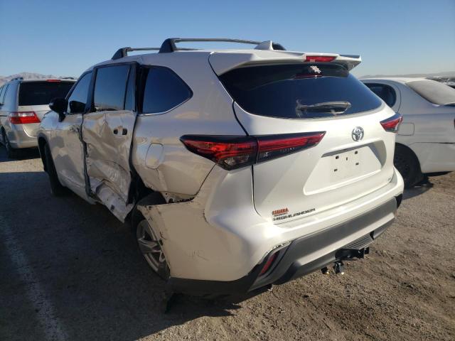 Image 2 of 2021 TOYOTA HIGHLANDER L 2021 with VIN 5TDZZRAH1MS528056