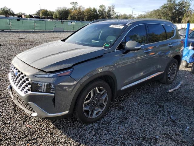 Image 1 of 2021 HYUNDAI SANTA FE LIMITED 2021 with VIN 5NMS44AL9MH344932