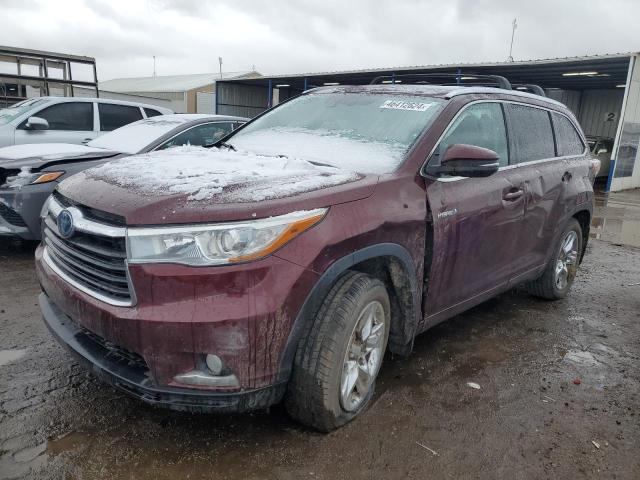 Изображение 1 2015 TOYOTA HIGHLANDER HYBRID LIMITED 2015 с VIN 5TDDCRFH1FS010651