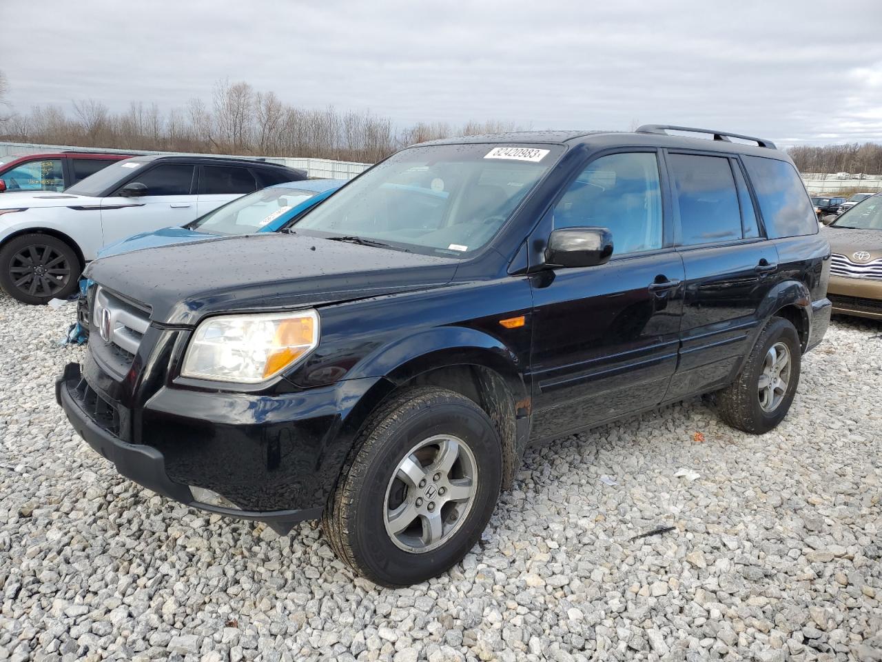 Image 1 of 2007 HONDA PILOT EXL 2007 with VIN 2HKYF18547H002404