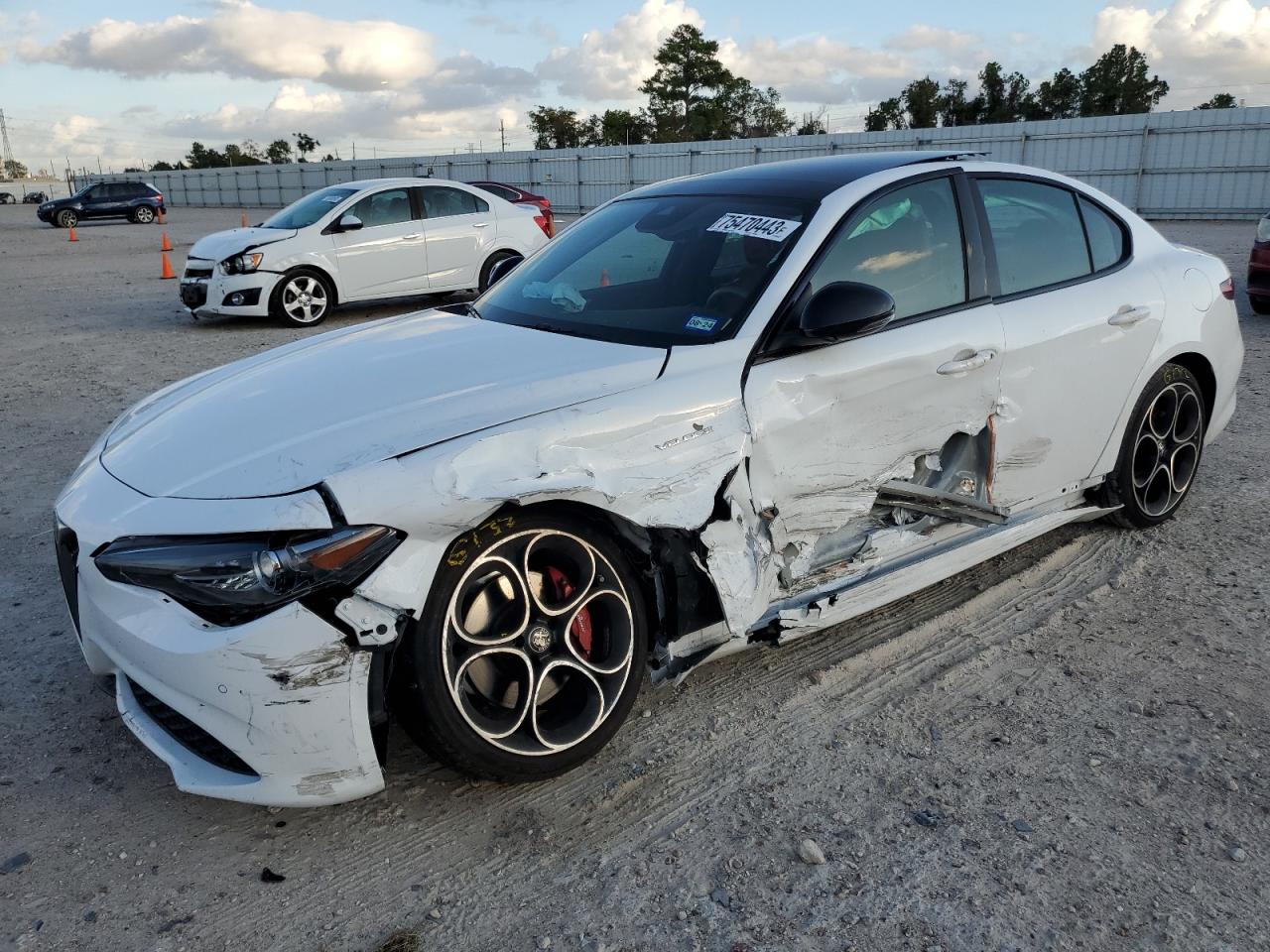 Image 1 of 2022 ALFA ROMEO GIULIA SUPER 2022 with VIN ZARFAMBN0N7665024