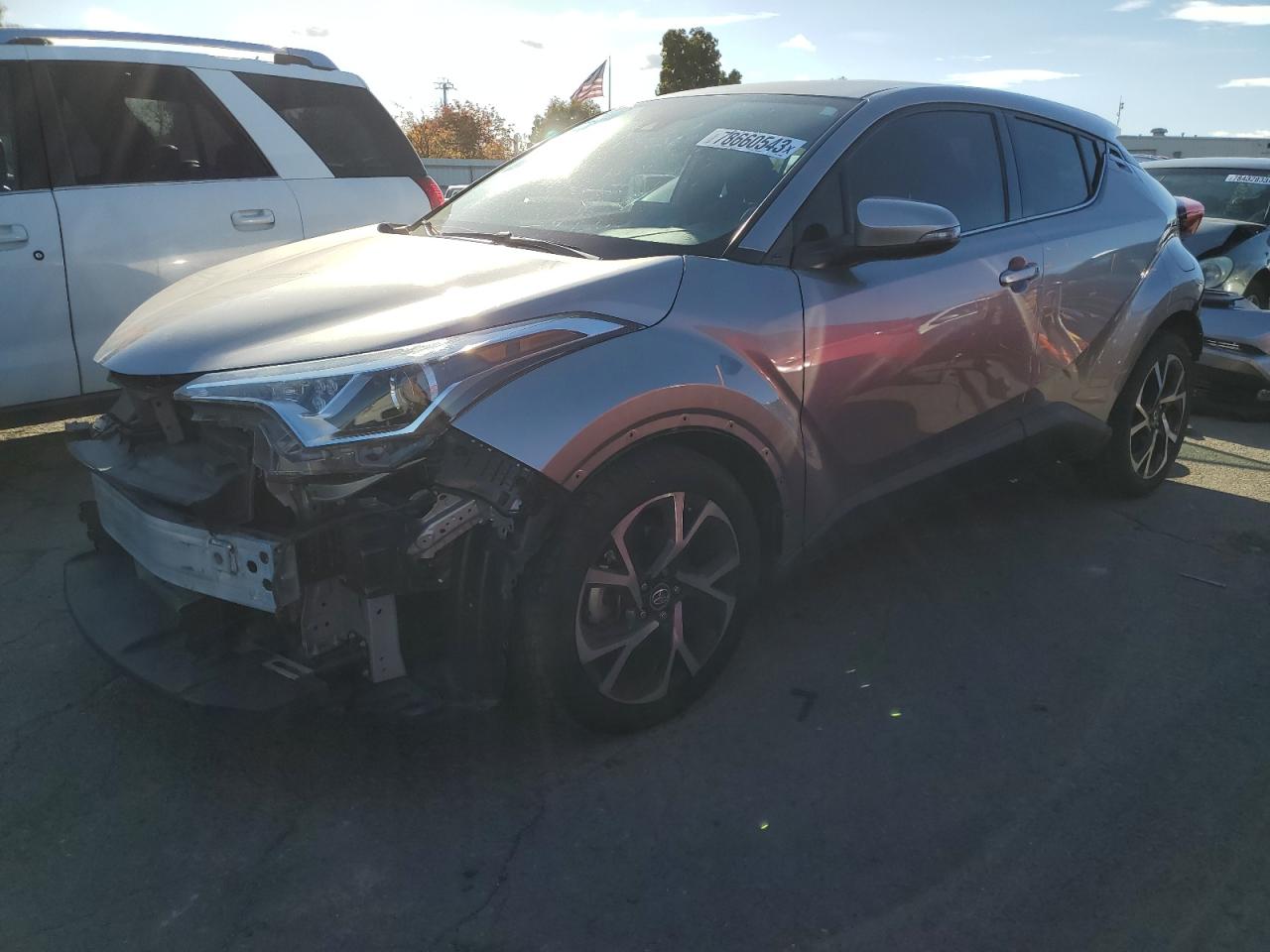 Image 1 of 2019 TOYOTA C-HR XLE 2019 with VIN JTNKHMBX9K1034935
