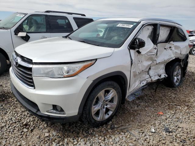 Image 1 of 2016 TOYOTA HIGHLANDER LIMITED 2016 with VIN 5TDDKRFH9GS335245