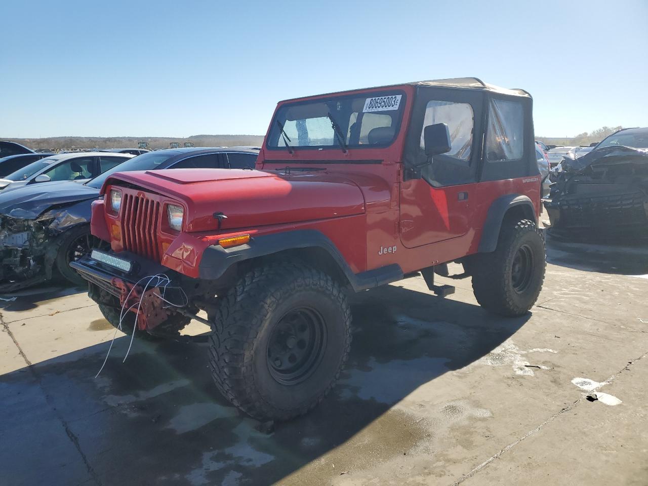 Image 1 of 1993 JEEP WRANGLER / YJ S 1993 with VIN 1J4FY19P2PP224083