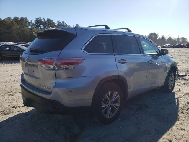 Image 3 of 2015 TOYOTA HIGHLANDER XLE 2015 with VIN 5TDJKRFH7FS130024