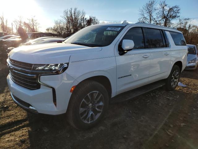 Image 1 of 2021 CHEVROLET SUBURBAN K1500 LT 2021 with VIN 1GNSKCKD2MR359122