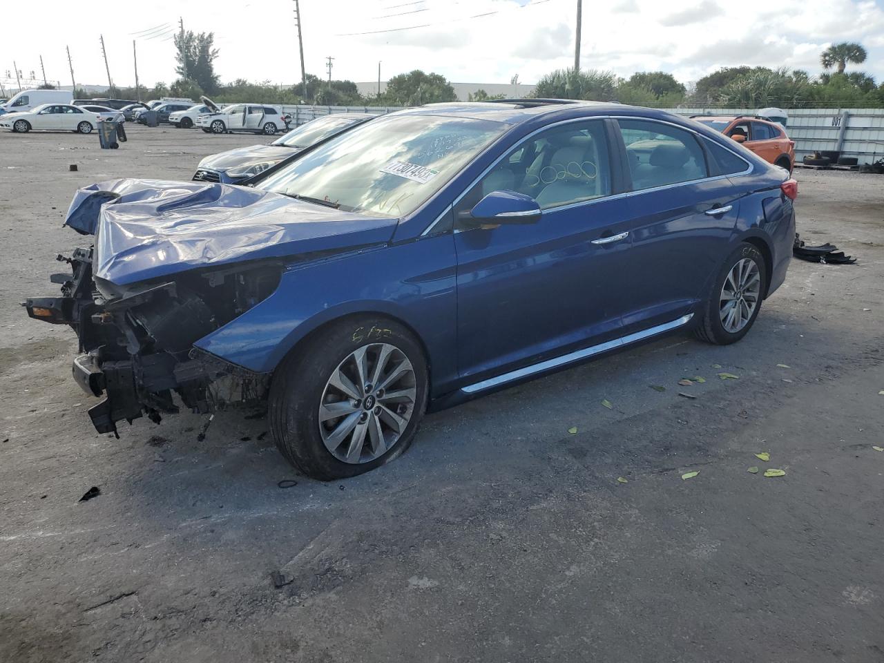 Image 1 of 2017 HYUNDAI SONATA SPORT 2017 with VIN 5NPE34AF6HH562698