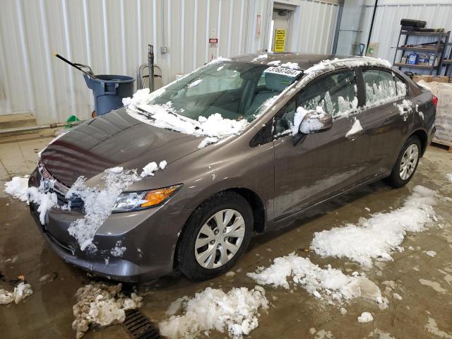Image 1 of 2012 HONDA CIVIC LX 2012 with VIN 19XFB2F52CE077239