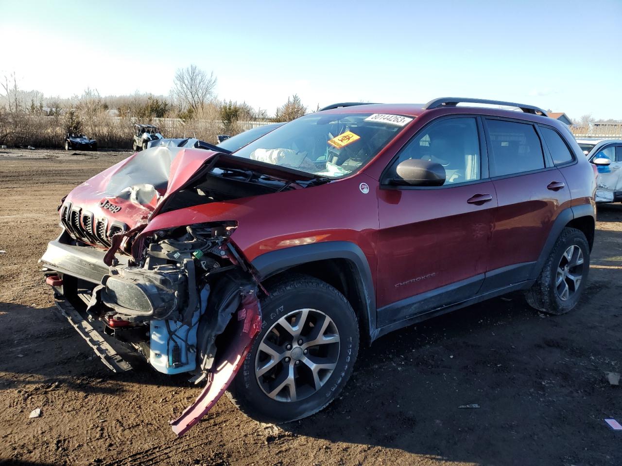Image 1 of 2017 JEEP CHEROKEE TRAILHAWK 2017 with VIN 1C4PJMBB7HW536146