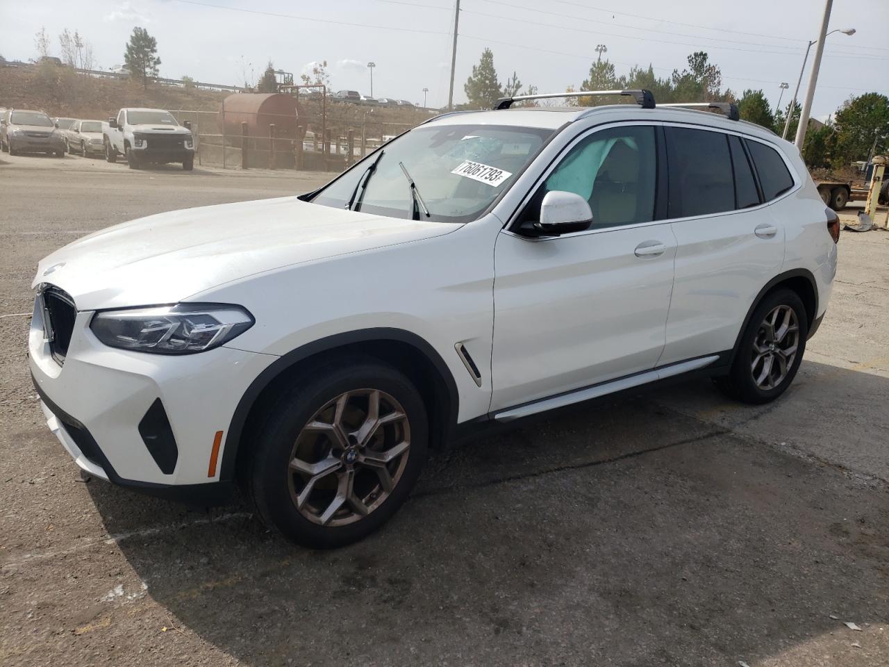 Image 1 of 2022 BMW X3 SDRIVE30I 2022 with VIN 5UX43DP03N9J46075